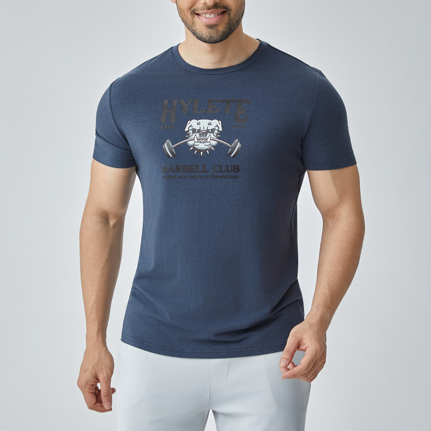 Barbell Club HY-Blend Crew Tee Navy
